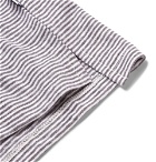 Onia - Shaun Slim-Fit Striped Slub Linen-Blend Polo Shirt - Men - Gray