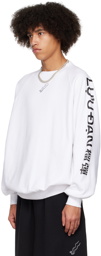 LU'U DAN SSENSE Exclusive White Oversized Sweatshirt