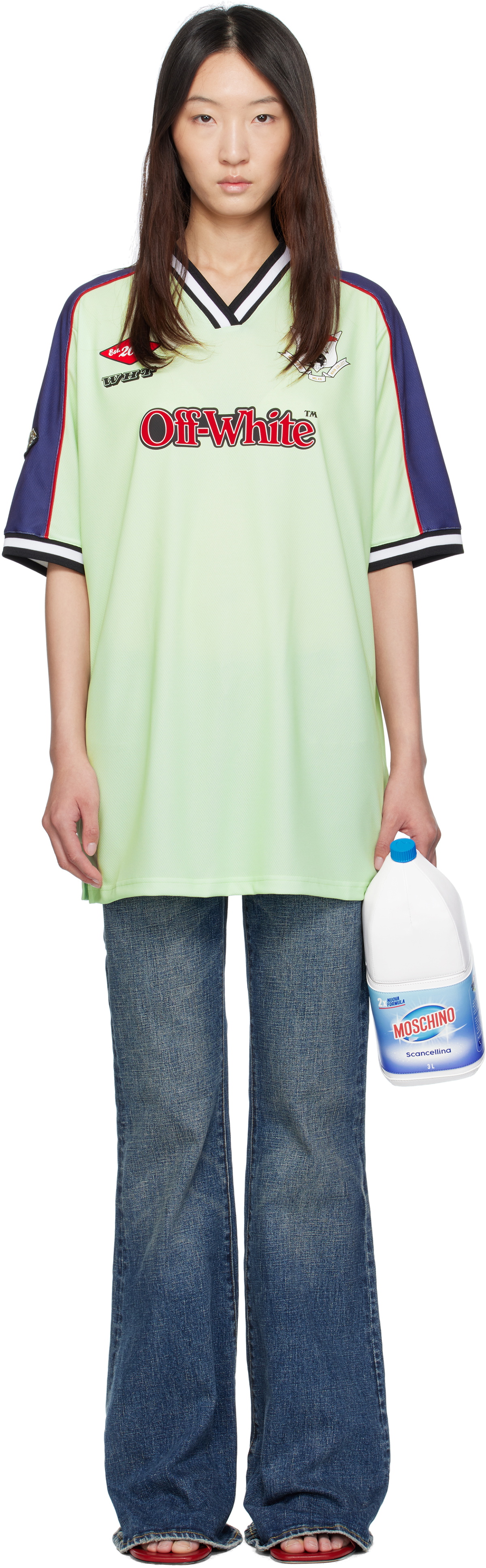 【送料&関税込】Off-White Army Green Acetate Bookish Hairbru Off-White Army Green Acetate Bookish Hairbrush Off-White