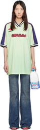 Off-White Green Soccer Minidress