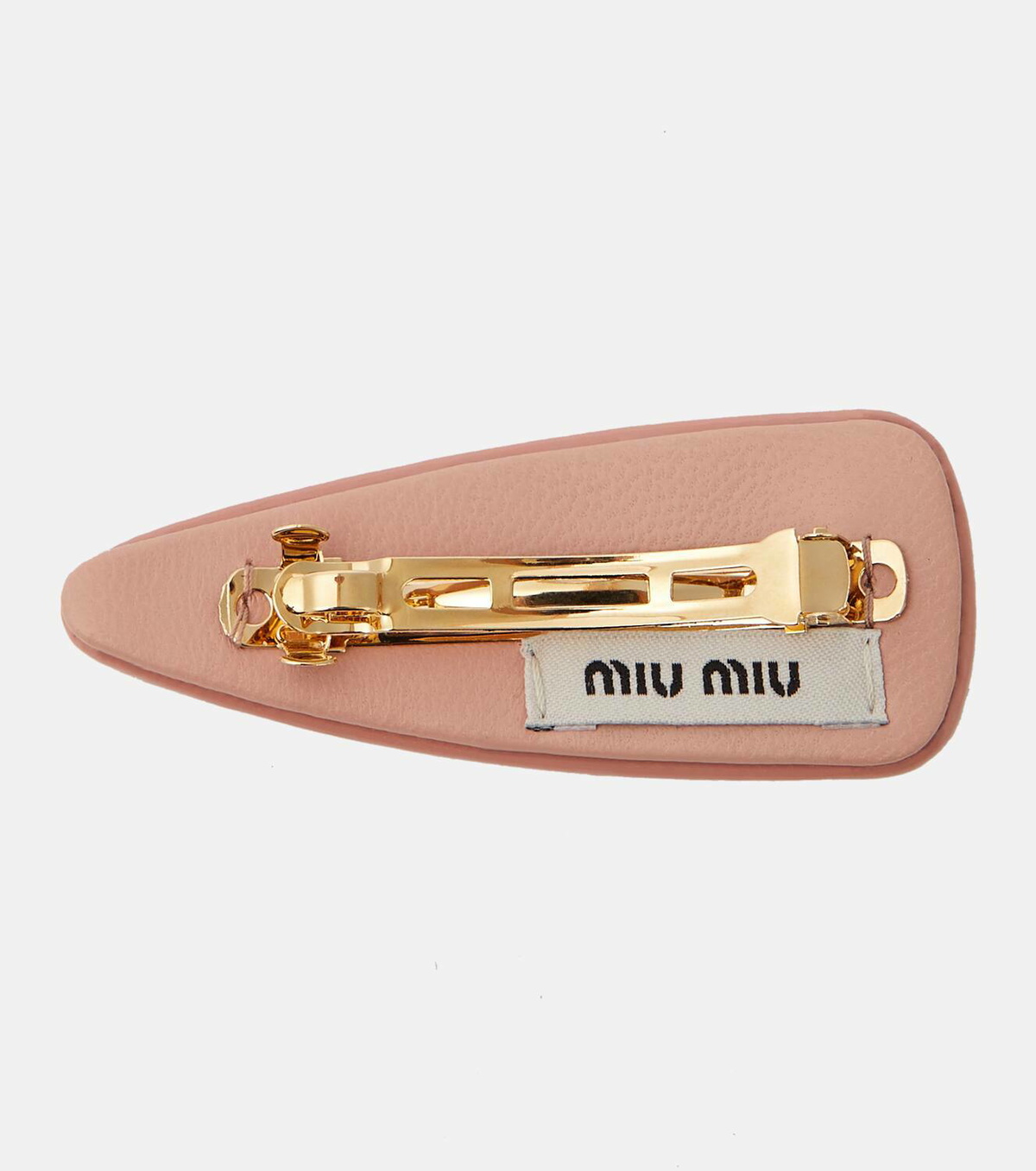 【ｍiuｍiu】Patent leather hair clip ロゴ入り ヘアクリップ miumiu】Patent leather hair clip ロゴ入り ヘアクリップ Miu
