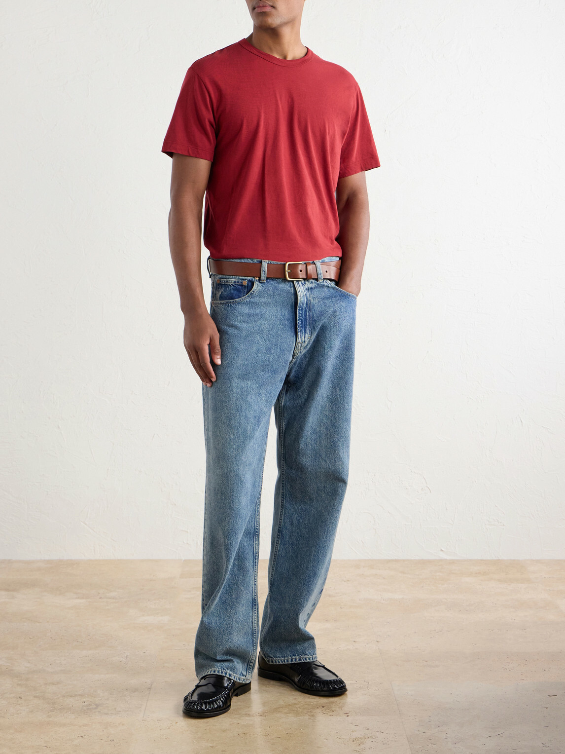 James Perse - Cotton-Jersey T-Shirt - Red