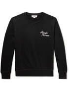 Alexander McQueen - Logo-Print Cotton-Jersey Sweatshirt - Black