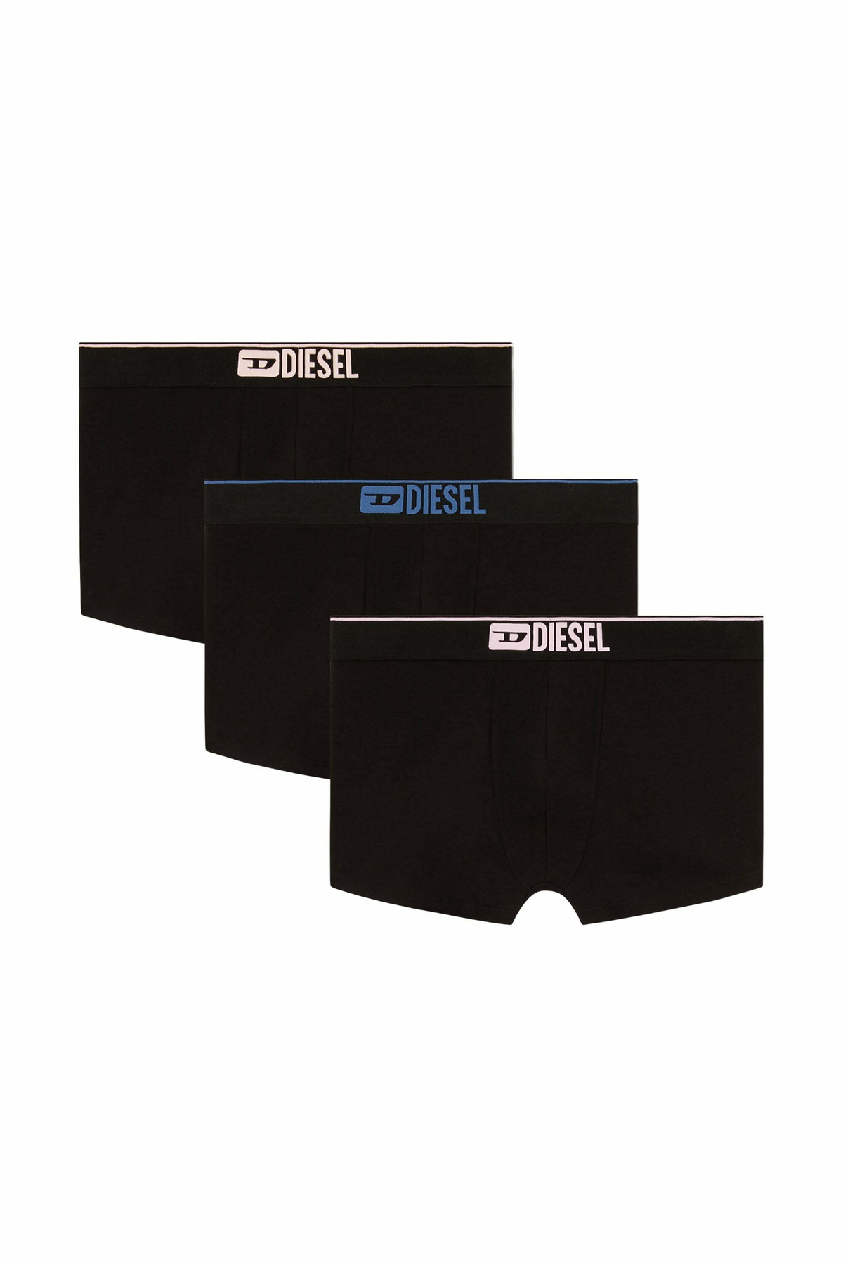 Diesel Three-pack of plain boxer briefs - Trunks Mens in Black
