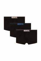 Diesel Three-pack of plain boxer briefs - Trunks Mens in Black