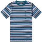 Paul Smith Men's Striped Pocket T-Shirt in Blue