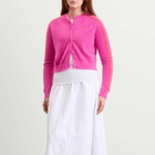 Adidas Women's Fluffy Knitted Cardigan in Semi Lucid Fuchsia
