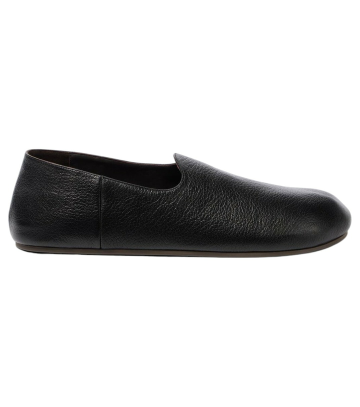 Photo: The Row Hugh leather slip-on shoes