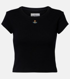 Vivienne Westwood Peru cropped cotton-blend jersey T-shirt