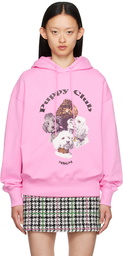 MSGM Pink 'Puppy Club' Hoodie