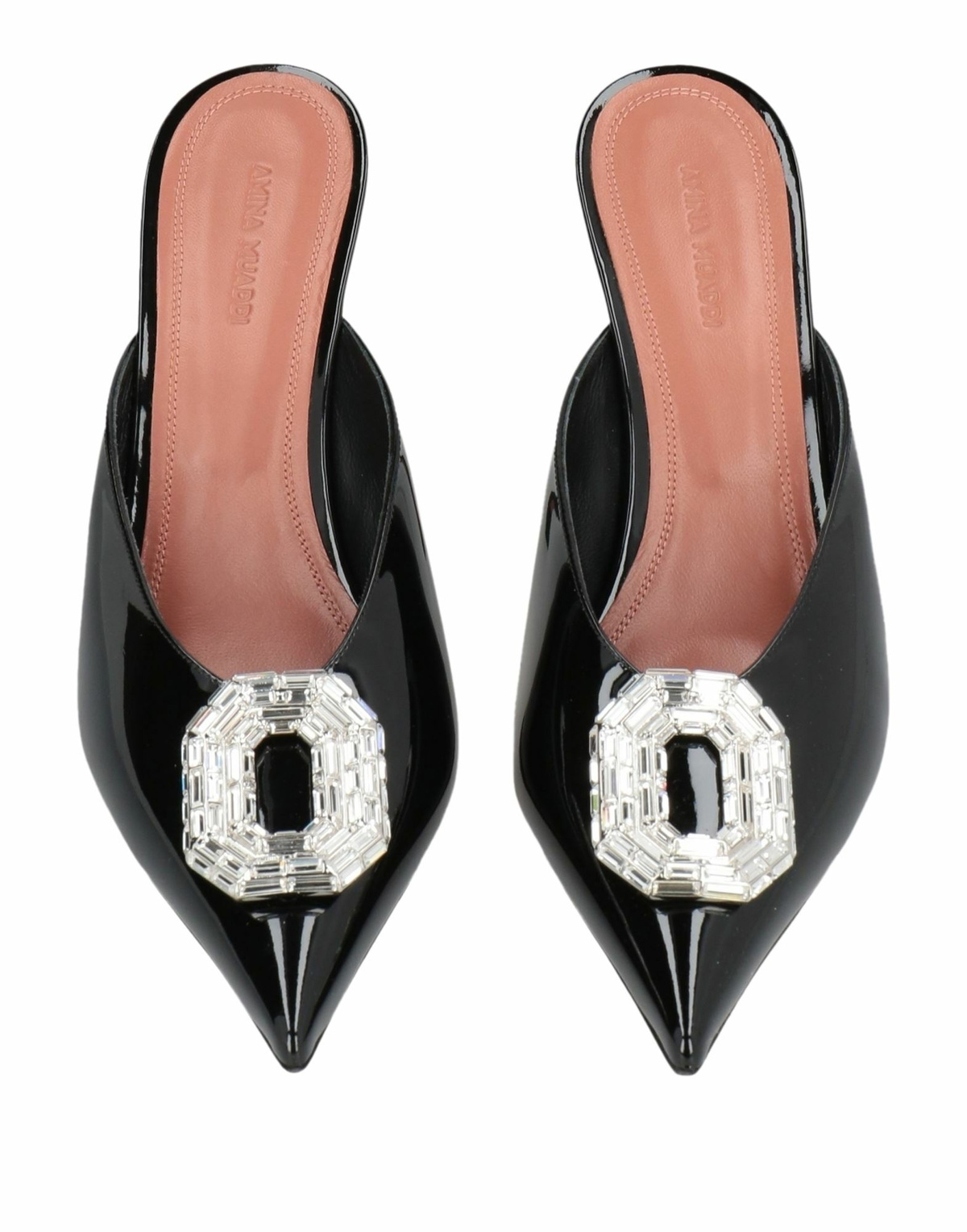 Amina Muaddi Womens Mules & Clogs in Black