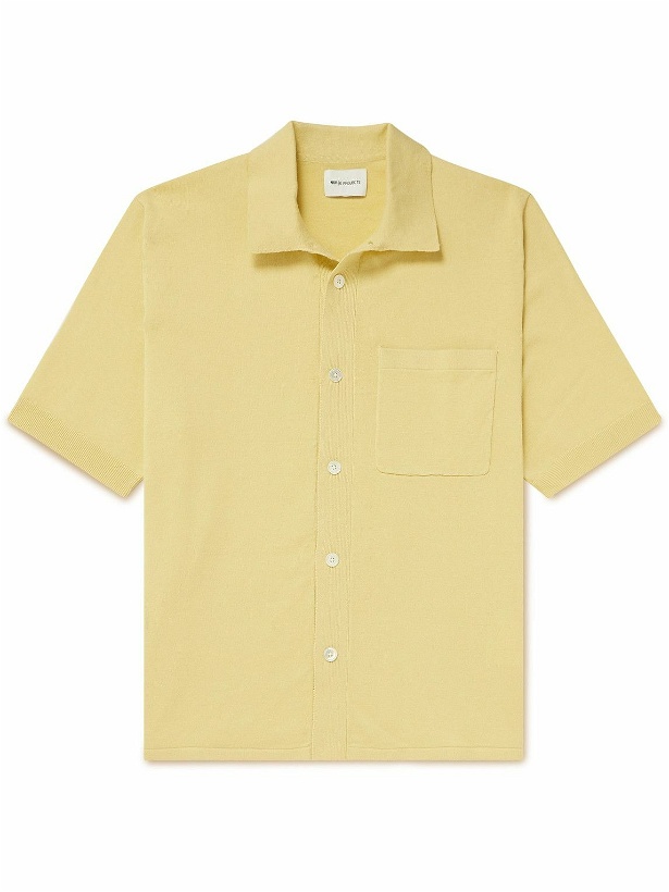 Photo: Norse Projects - Rollo Knitted Linen and Cotton-Blend Shirt - Yellow