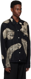 Yohji Yamamoto Black Washed Denim Jacket