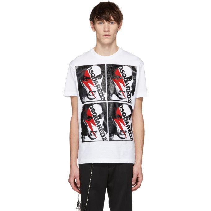 Photo: Dsquared2 White Punk Cool Fit T-Shirt