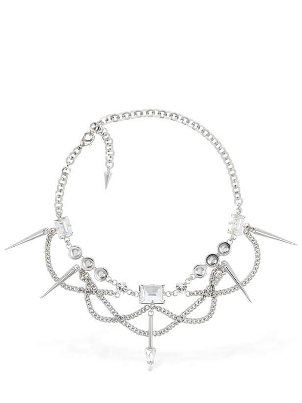 Photo: ALESSANDRA RICH - Chain Necklace W/ Spikes & Crystals