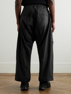 ACRONYM - P30AL-E Wide-Leg Belted Layered Encapsulated Nylon Cargo Trousers - Black
