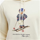 Polo Ralph Lauren Men's Skiing Bear Hoodie in White Cream