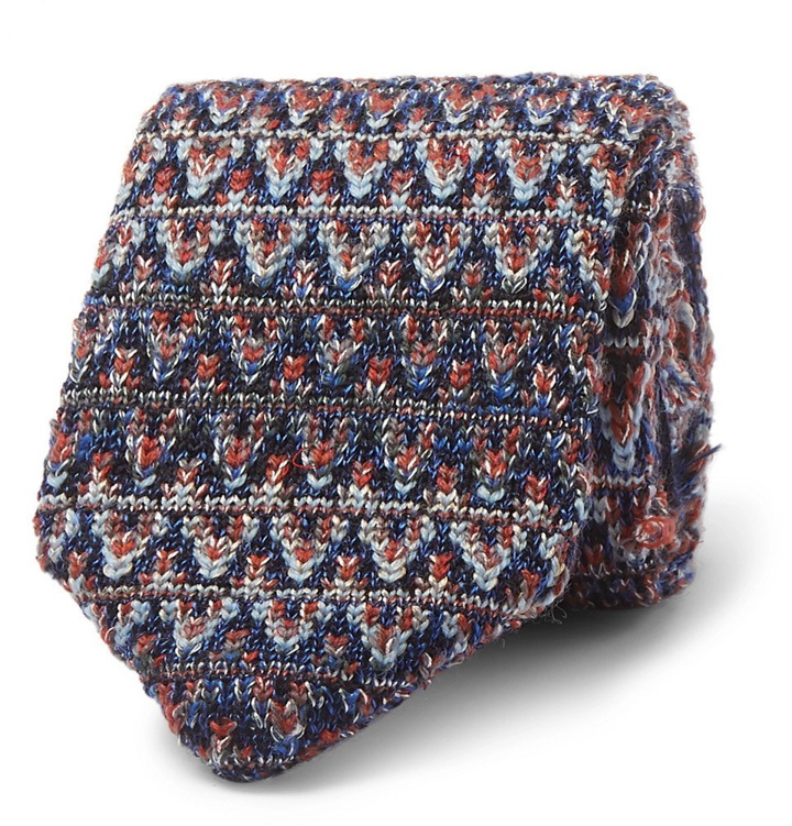 Photo: Missoni - 6cm Crochet-Knit Wool and Silk-Blend Tie - Multi