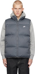 Nike Gray Sportswear Club Puffer Vest