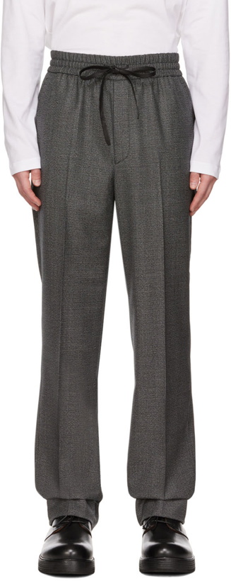 Photo: Brioni Black Houndstooth Trousers