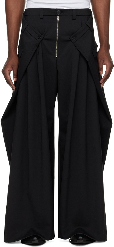 Photo: LU'U DAN Black Super Big Tailored Trousers