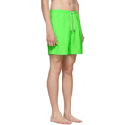 Solid and Striped Green Classic Swim Shorts