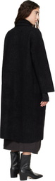 Lauren Manoogian Black Double Face Long Coat
