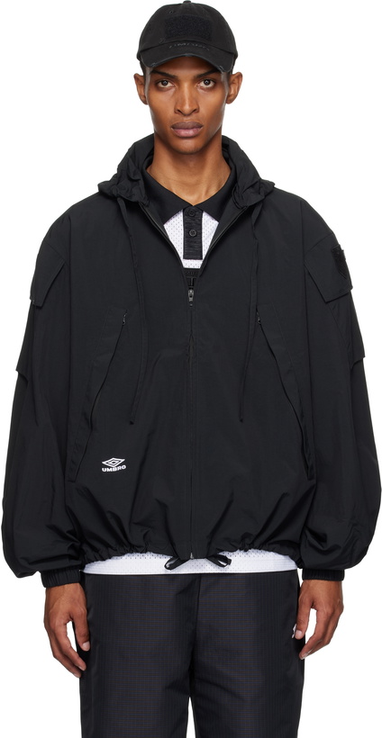 Photo: Umbro Black Tactical Windbreaker Jacket