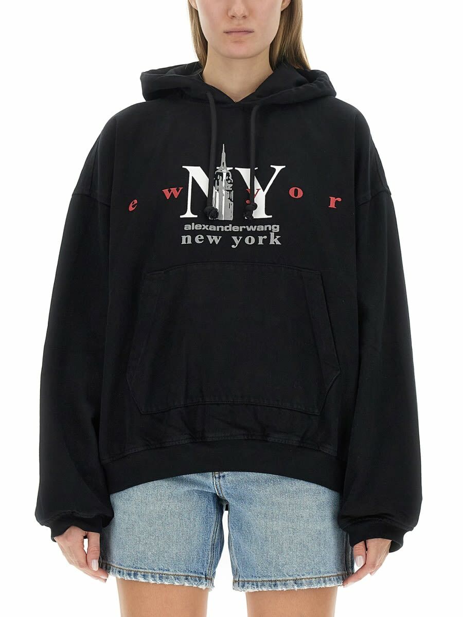 Alexander Wang Black Credit Card Sweatshirt Alexander Wang