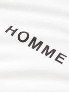 Comme des Garçons HOMME - Logo-Print Cotton-Jersey T-Shirt - White