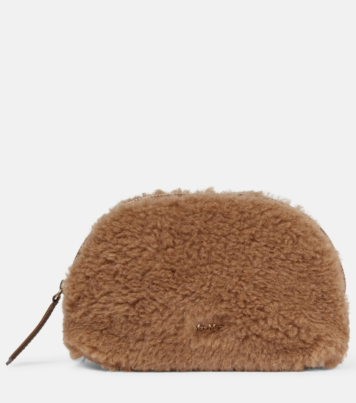 Max Mara - Casy camel hair and silk clutch