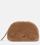 Max Mara - Casy camel hair and silk clutch