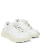 Dries Van Noten - Leather platform sneakers