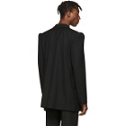 Balenciaga Black Suspended Shoulder Jacket
