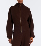 Sportmax Ribbed-knit wool and cashmere cardigan