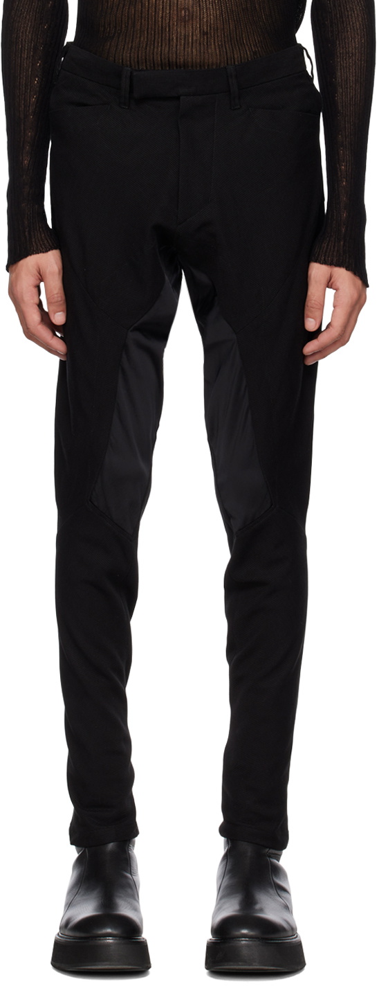 Julius Black Geometric Trousers Julius