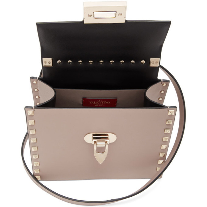 Valentino Garavani Small Top Rockstud Handle Bag