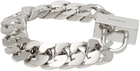 Givenchy Silver G Chain Lock Bracelet