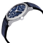 Chopard L.U.C Quattro Blue Dial Platinum Mens Watch 161926-9001