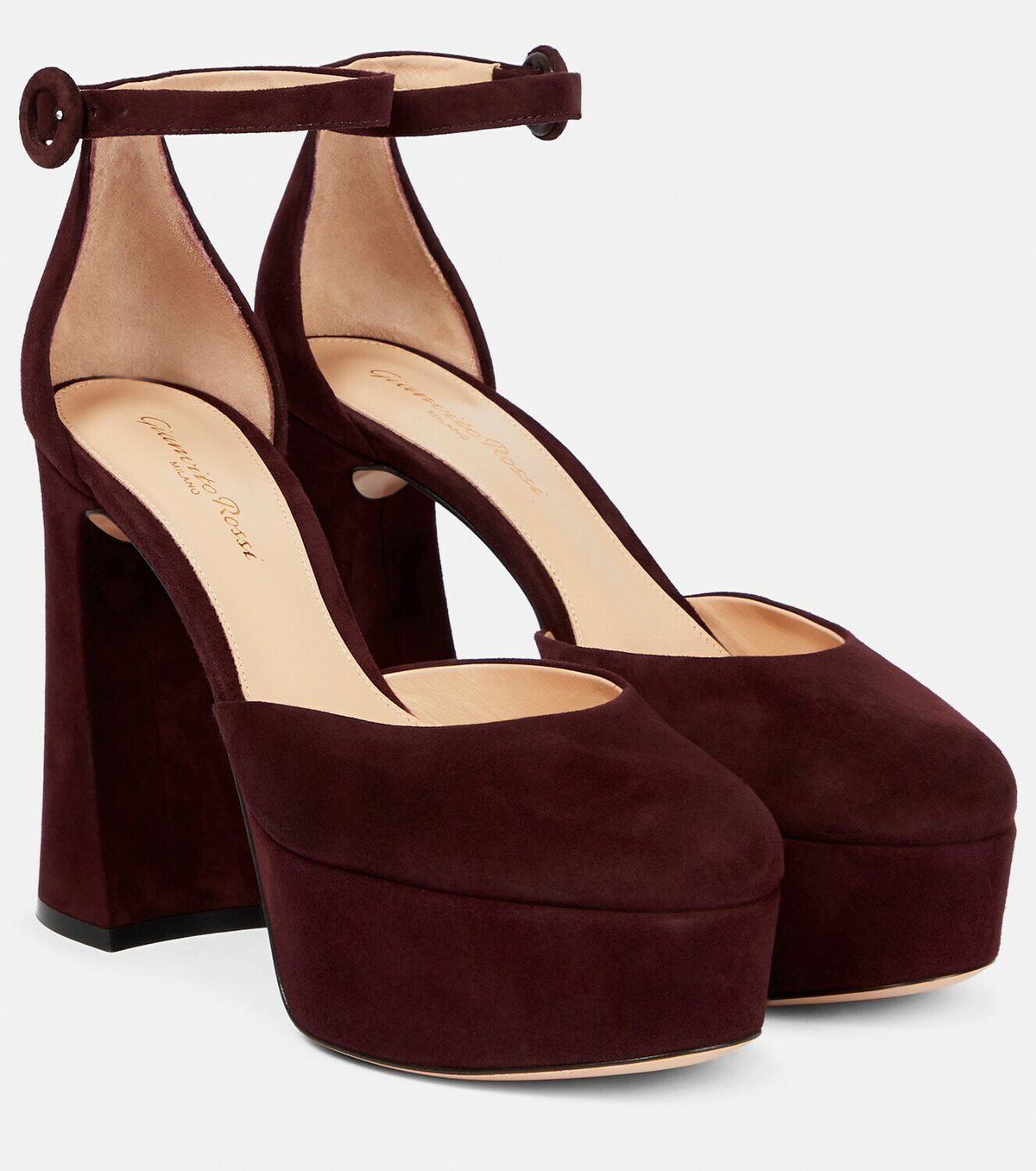 Gianvito Rossi Holly D'orsay suede pumps Gianvito Rossi