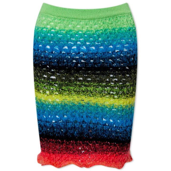 Photo: AGR Women's Lace Mohair Mini Skirt in Multi