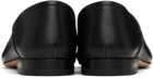 LEMAIRE Black Leather Slippers
