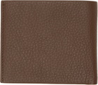 BOSS Brown Grained Leather Wallet
