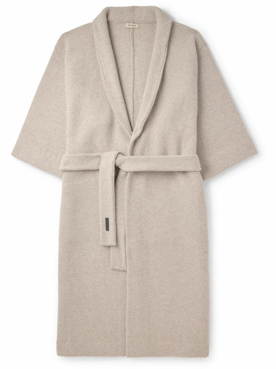 Photo: Fear of God - Shawl-Collar Wool and Cashmere-Blend Robe - Brown