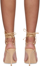 Magda Butrym Beige Wraparound Heeled Sandals