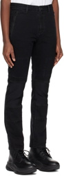 UNDERCOVER Black Paneled Jeans
