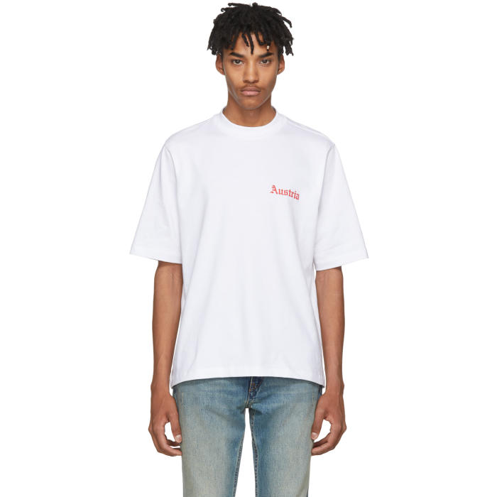 Photo: Helmut Lang White Austria Tall T-Shirt 