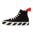 Off-White Black Vulcanized High-Top Sneakers