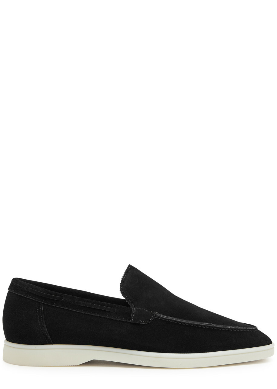 Aurélien Yacht Suede Loafers Black