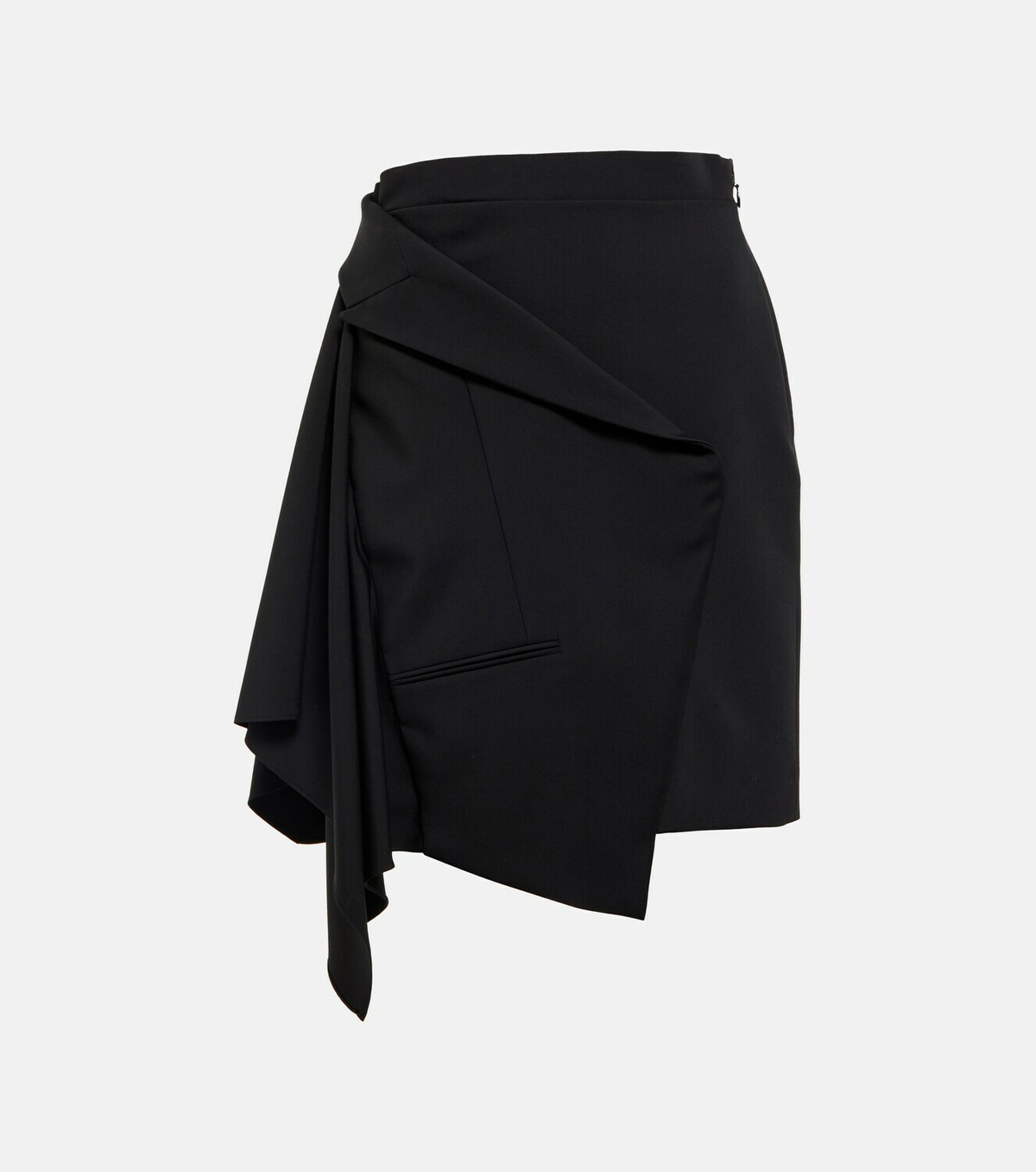 Alexander McQueen - Deconstructed wool miniskirt Alexander McQueen